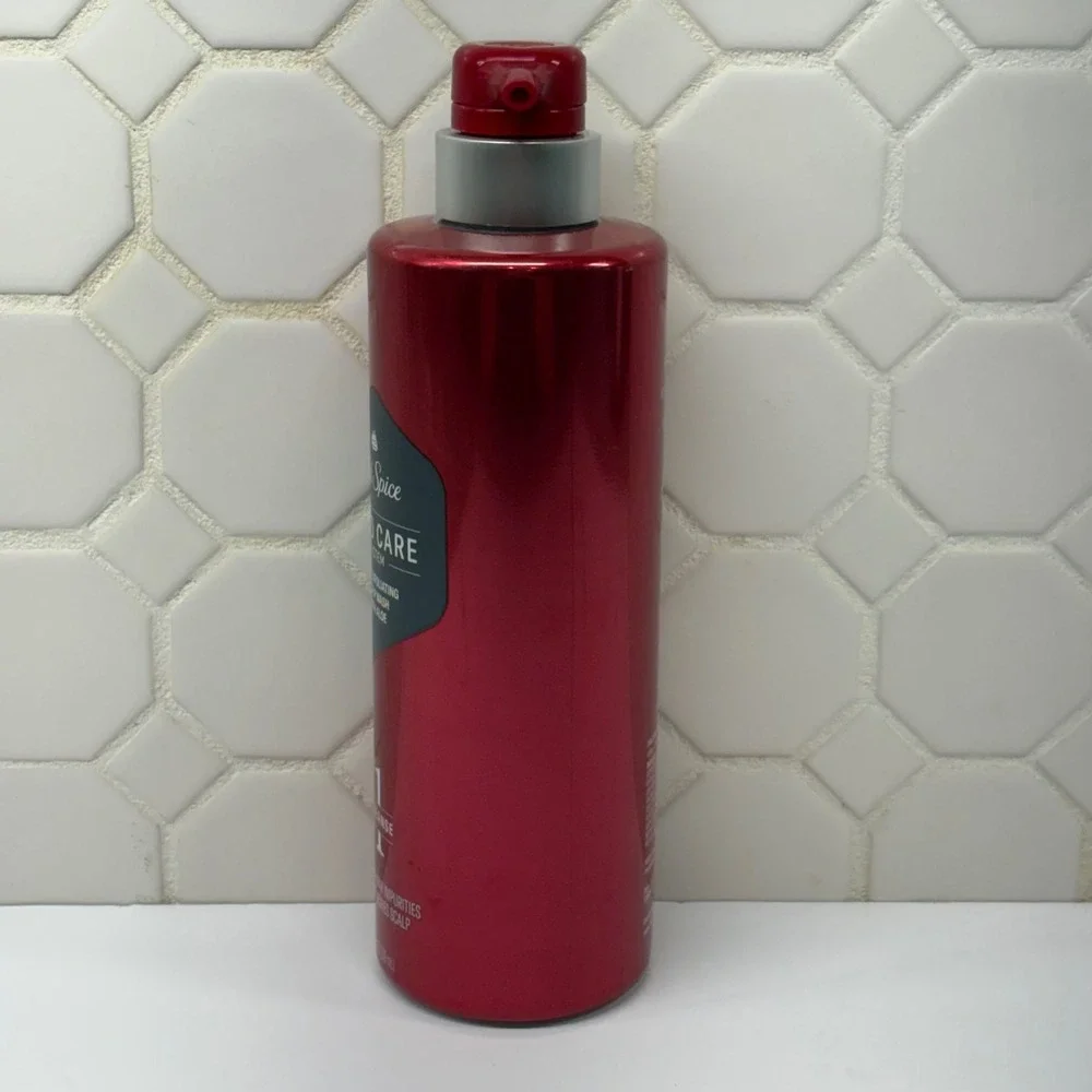 Old Spice Bald Care System Scalp Wash Mens 17.9oz Red 2 Exfoliating Aloe